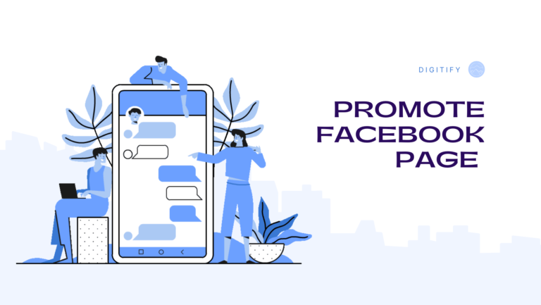 "Promote Facebook page" illustration