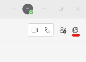 Pop Out Chat on MS Teams