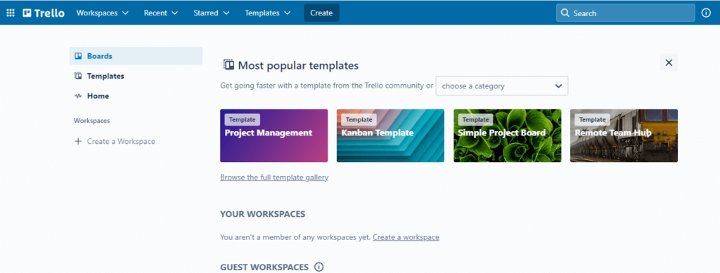 trello for project management