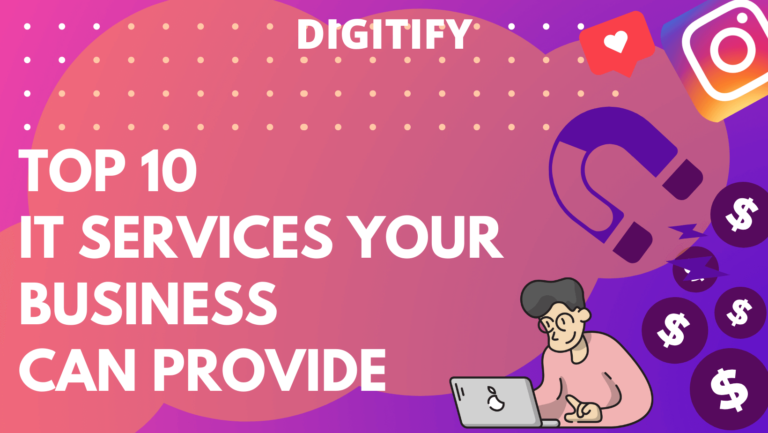 "Top 10 IT services your business can provide" title graphic