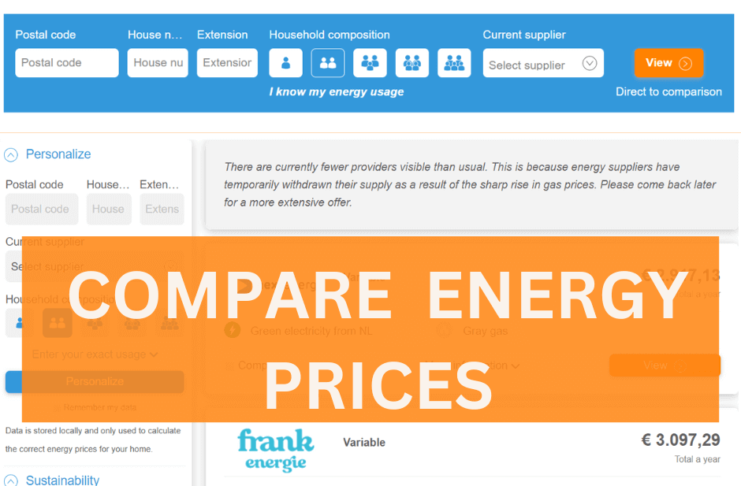 Compare Best Energy Provider in Netherlands