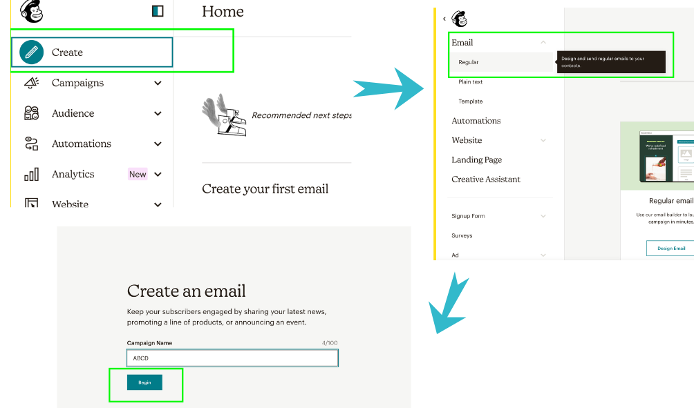 create email campaign