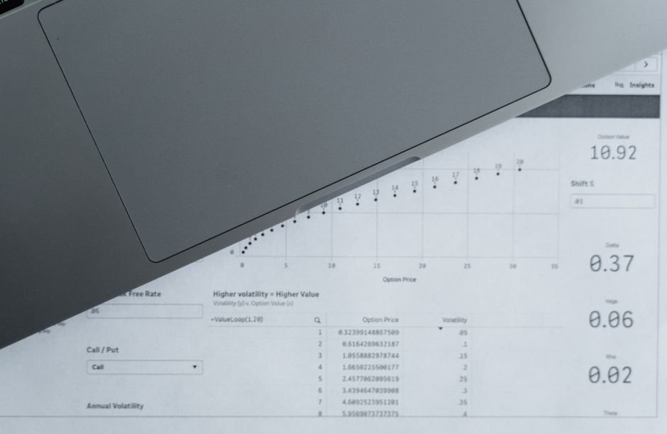 Person reviewing ROI metrics and subscription costs in a spreadsheet